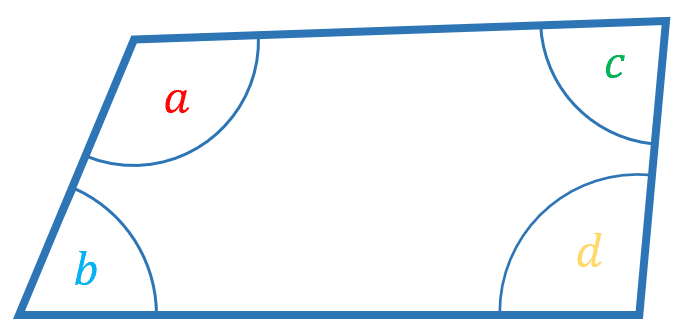 angles in a quadrilateral 360 degrees