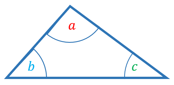 angles in a triangle 180 degrees