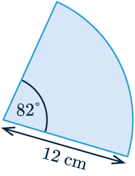 calculate the area of a sector