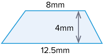 area of a trapezium example question