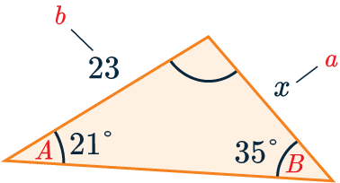 Sine rule to find a length
